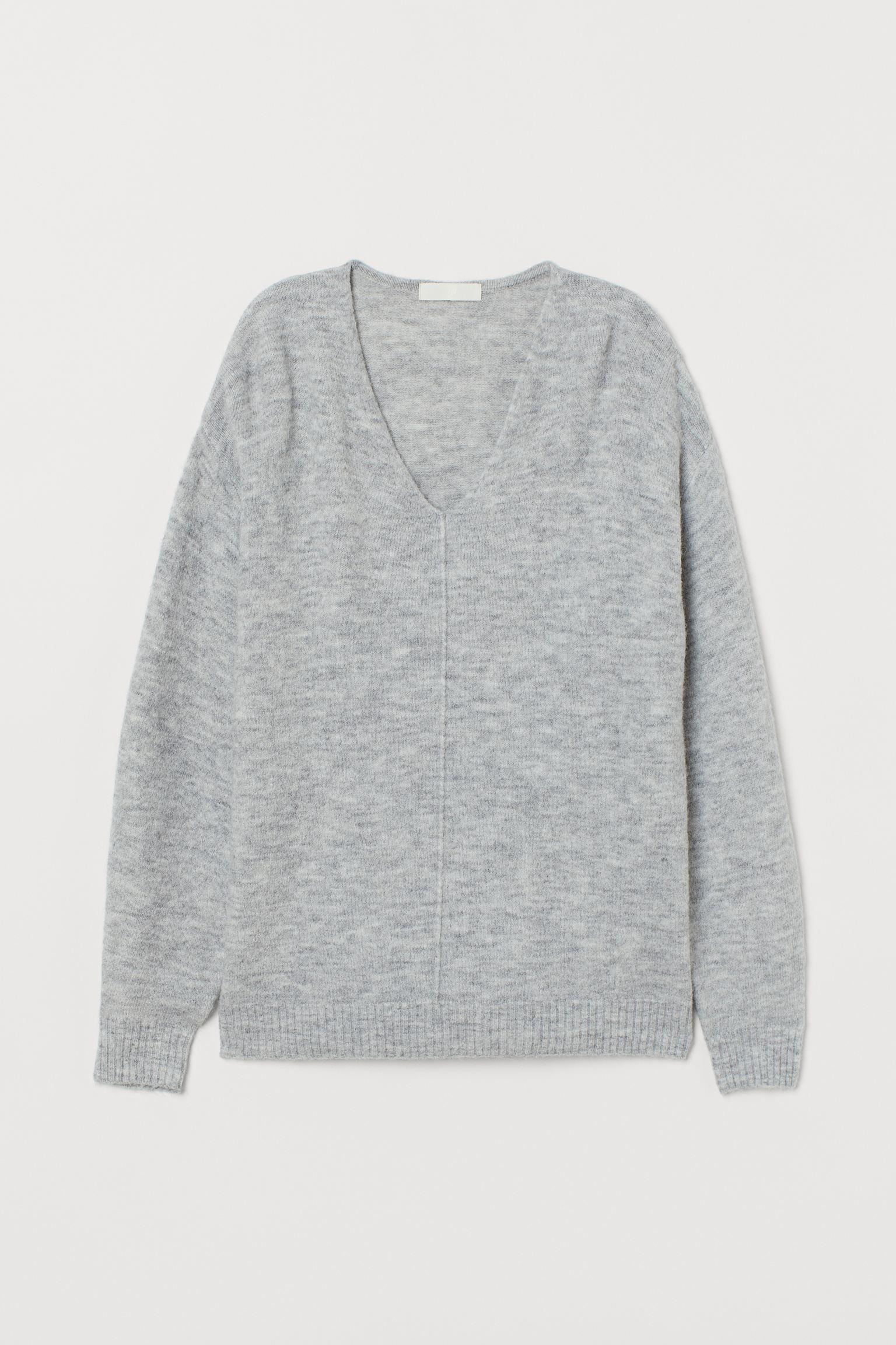 Джемпер H&M XS Светло-серый (19026932430)