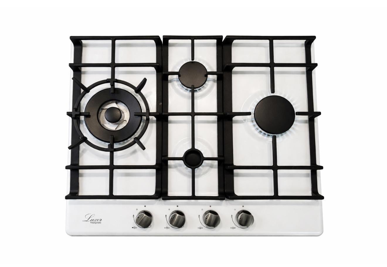 Варочная газовая поверхность Luxor 650 WH Emaille Turbo Wok Italy Cubo с круглой подставкой для Wok (33706996)