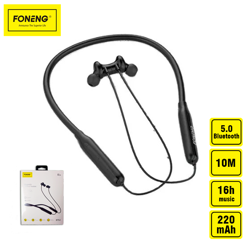 Навушники бездротові вакуумні Foneng Neckband sport на шию (BL34) - фото 2