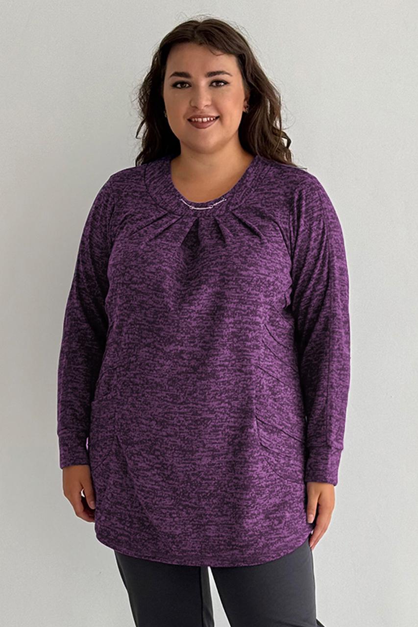 Туніка жіноча PANNI Альона трикотаж р. 56-58 Фіолетовий (Р2508252276)