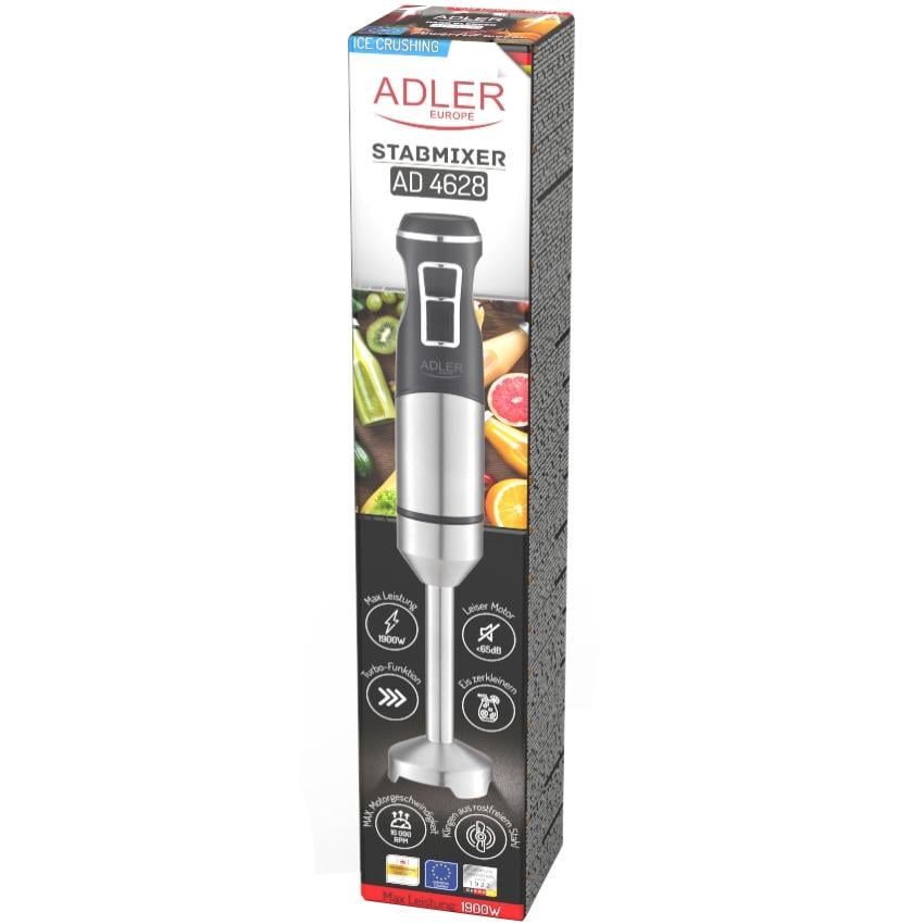 Блендер ручний занурювальний Adler AD 4628 Turbo Ice Crush B без чаші 1500 Вт lack (AD4628) - фото 5