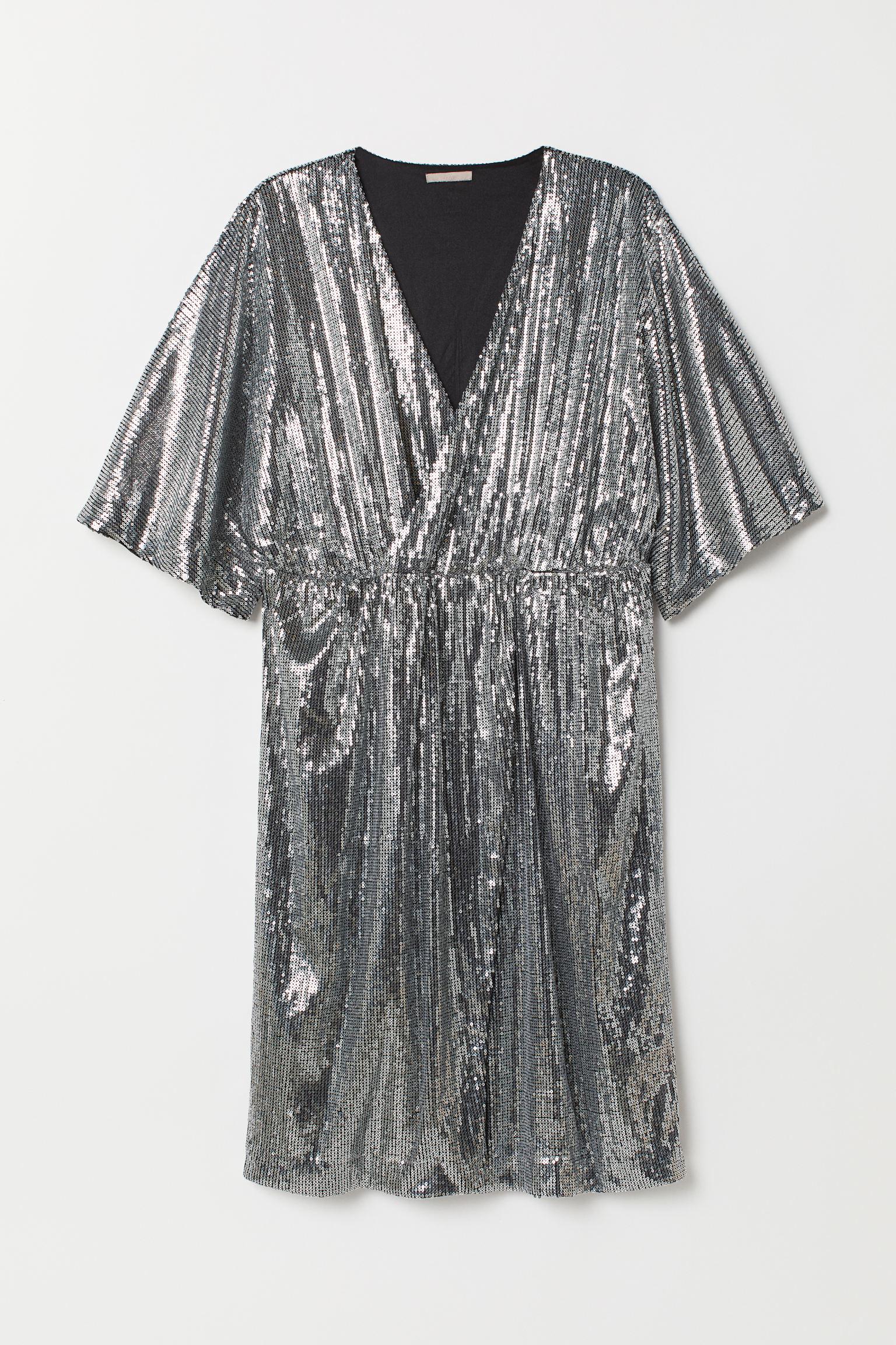 Сукня H&M р. 46 Сріблястий (212653549)