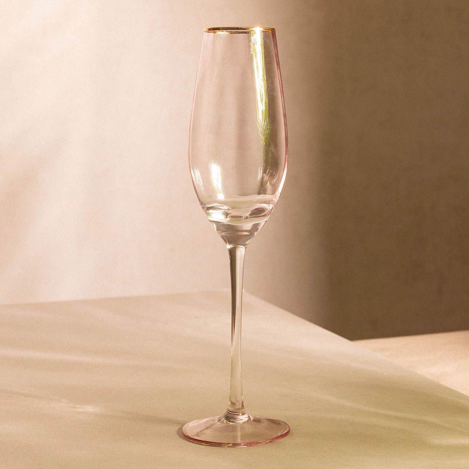 Келих для шампанського Homla FELICE 240 мл Рожевий (159536) - фото 4 Келих для шампанського Homla FELICE 240 мл Рожевий (159536) - фото 4