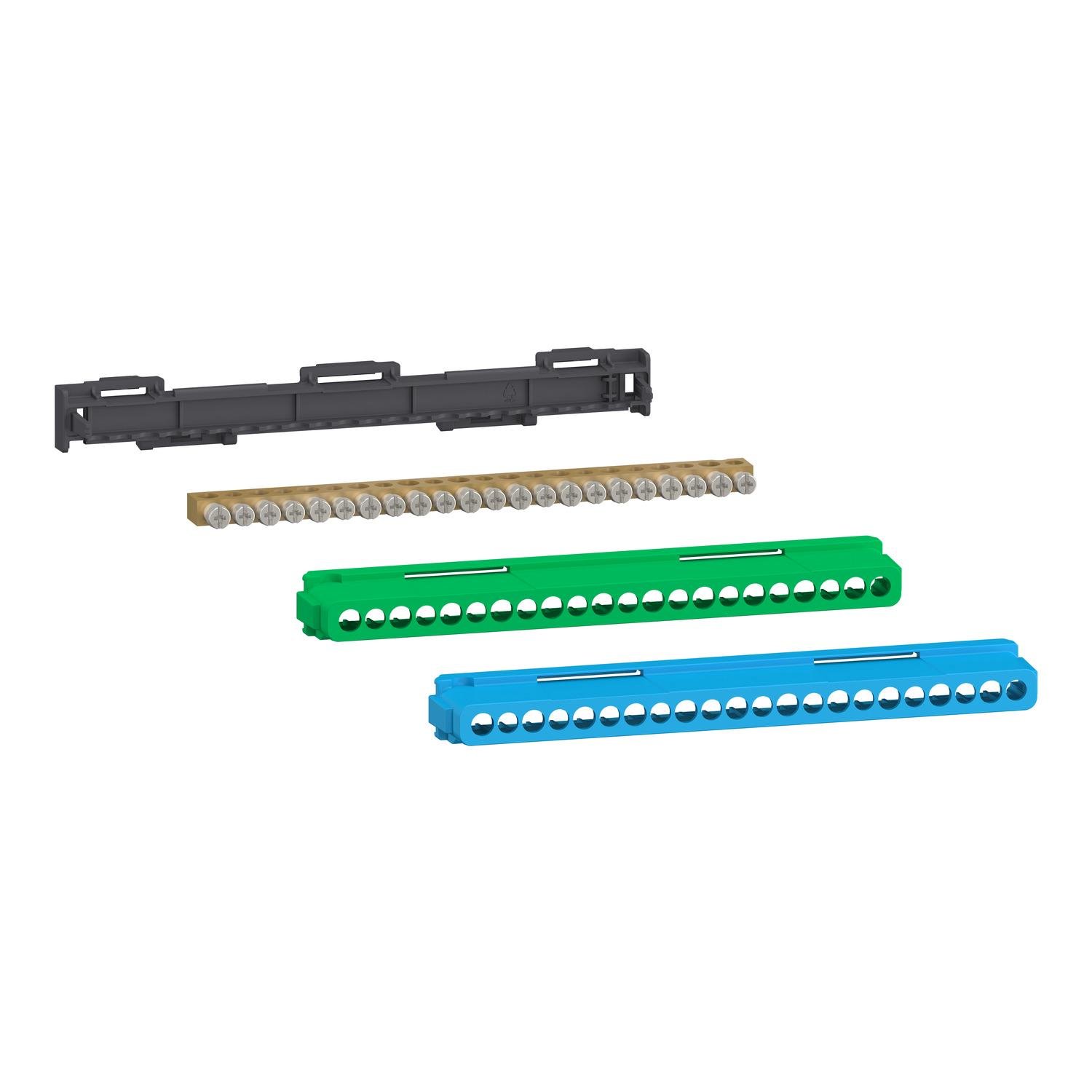 Блок клеммный Schneider Electric Linergy 80A 22 отверстия 11x16/11x10 мм2 для подключения заземления или нейтрали (LGYT2A22) Блок клеммный Schneider Electric Linergy 80A 22 отверстия 11x16/11x10 мм2 для подключения заземления или нейтрали (LGYT2A22)