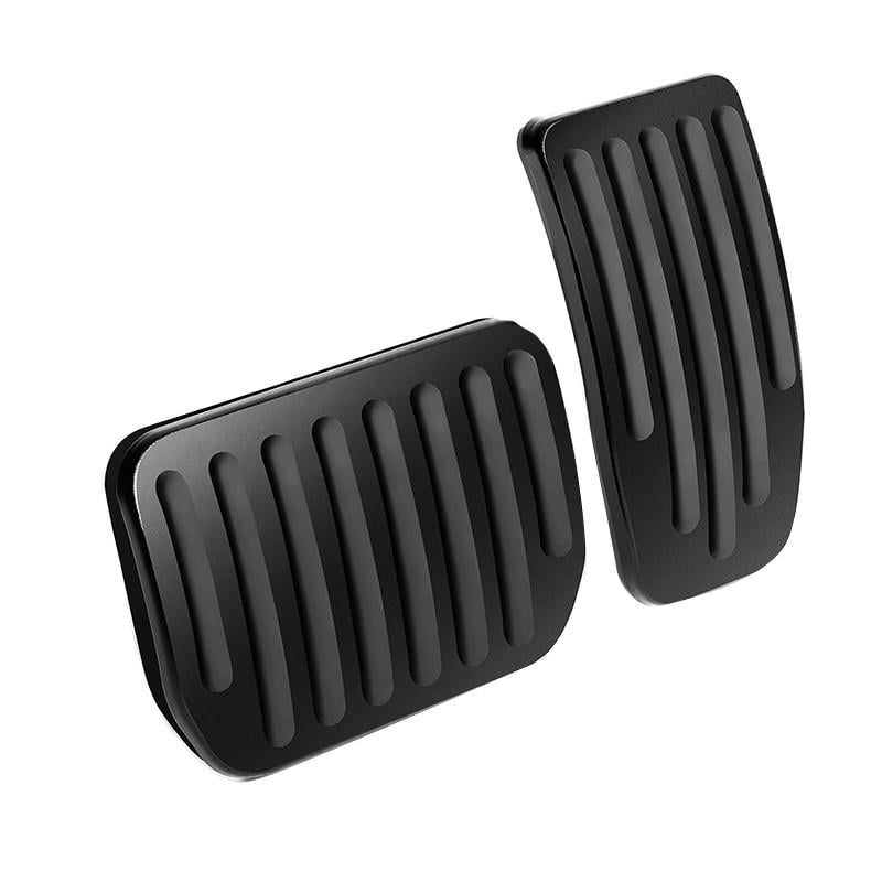 Набор декоративных накладок на педали Lesko Tesla Model 3 Model Y 2017-2023 2 шт. Black (TSL21120703)