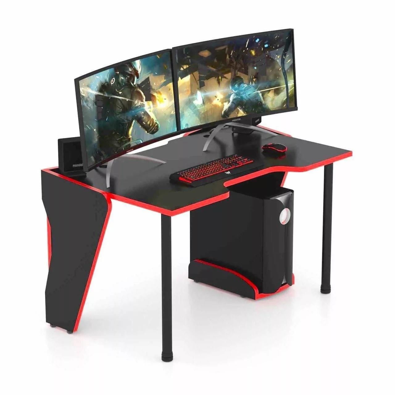 Геймерский стол COMFORT GM12 120 см Черный с красным