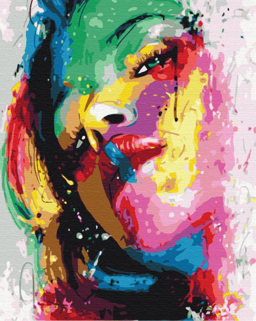 Картина по номерам Brushme Портрет женщины в красках 48x60 см (BS32514L)