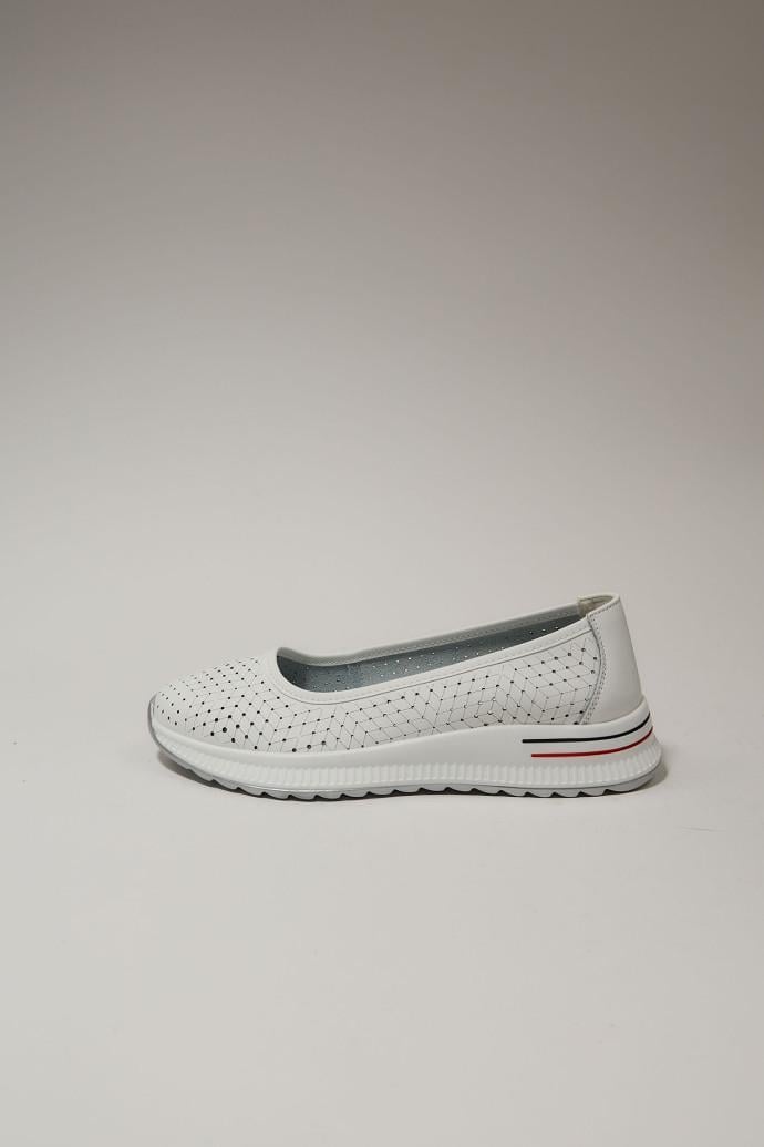 Балетки ALLSY кожаные р. 38 Белый (196684) - фото 2 Балетки ALLSY кожаные р. 38 Белый (196684) - фото 2