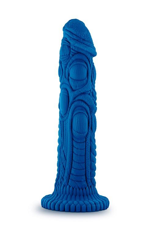 Насадка для страпону з рельєфом Realm Vac-U-Lock 19 см Синій (331254 T/)
