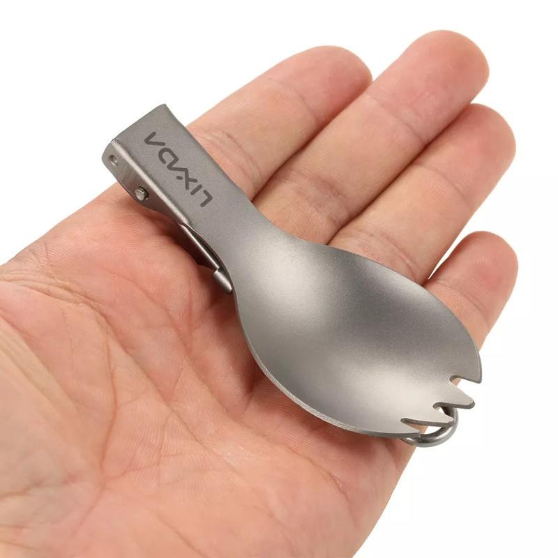 Ложка туристична Lixada Spork з чохлом Grey (82272) - фото 10