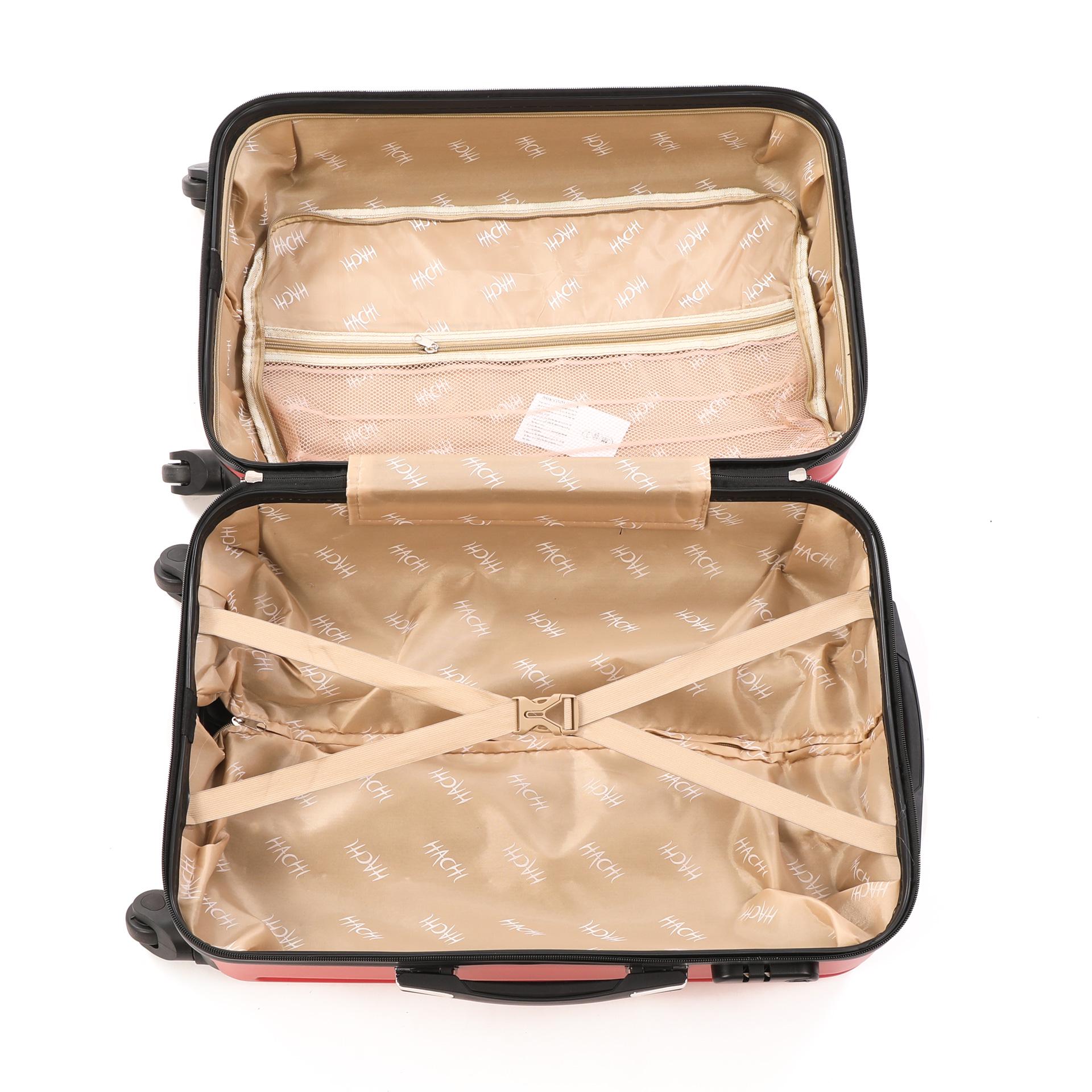 Валіза пластикова Hachi 013 маленька Червоний - фото 5 Валіза пластикова Hachi 013 маленька Червоний - фото 5