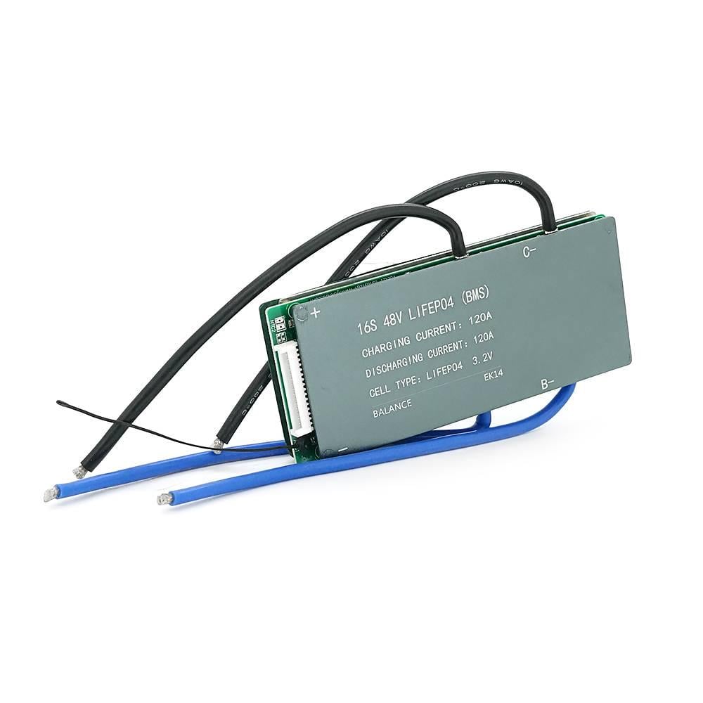 Плата BMS Leiba LiFePo4 48V 16S 120A алюмінієвий радіатор (33248)