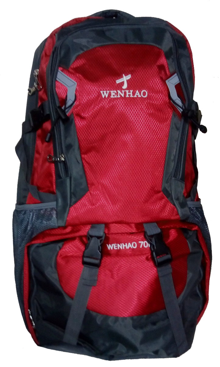 Рюкзак туристичний Wenhao 70 л Червоний (R506027-LR)