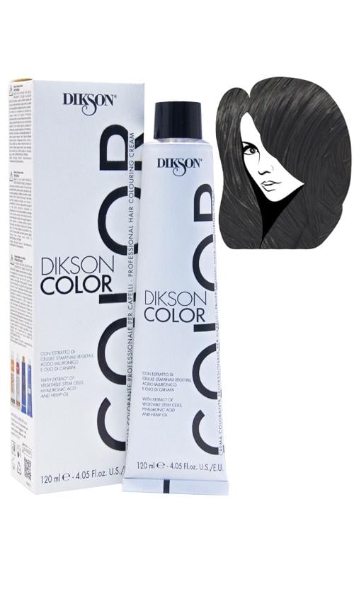 Фарба для волосся Dikson Professional Hair Colouring Cream 1,0 Black (1640) Фарба для волосся Dikson Professional Hair Colouring Cream 1,0 Black (1640)