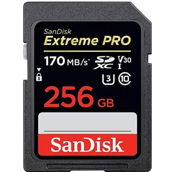 Карта пам'яті SanDisk 256 Gb SDXC UHS-I U3 V30 Extreme PRO (SDSDXXD-256G-GN4IN)