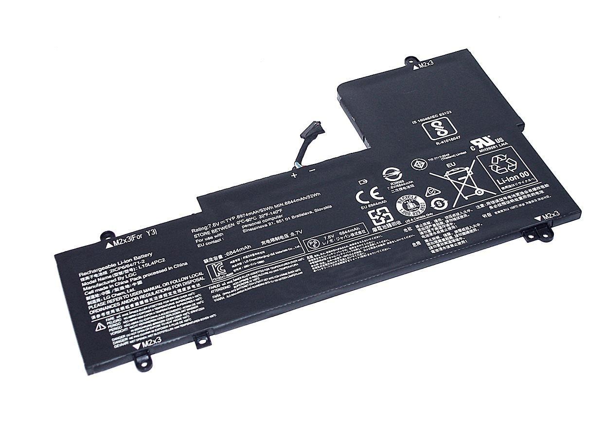 Аккумулятор для ноутбука Lenovo L15L4PC2 Yoga 710-14ISK 7,6 V 6974 mAh (064715)