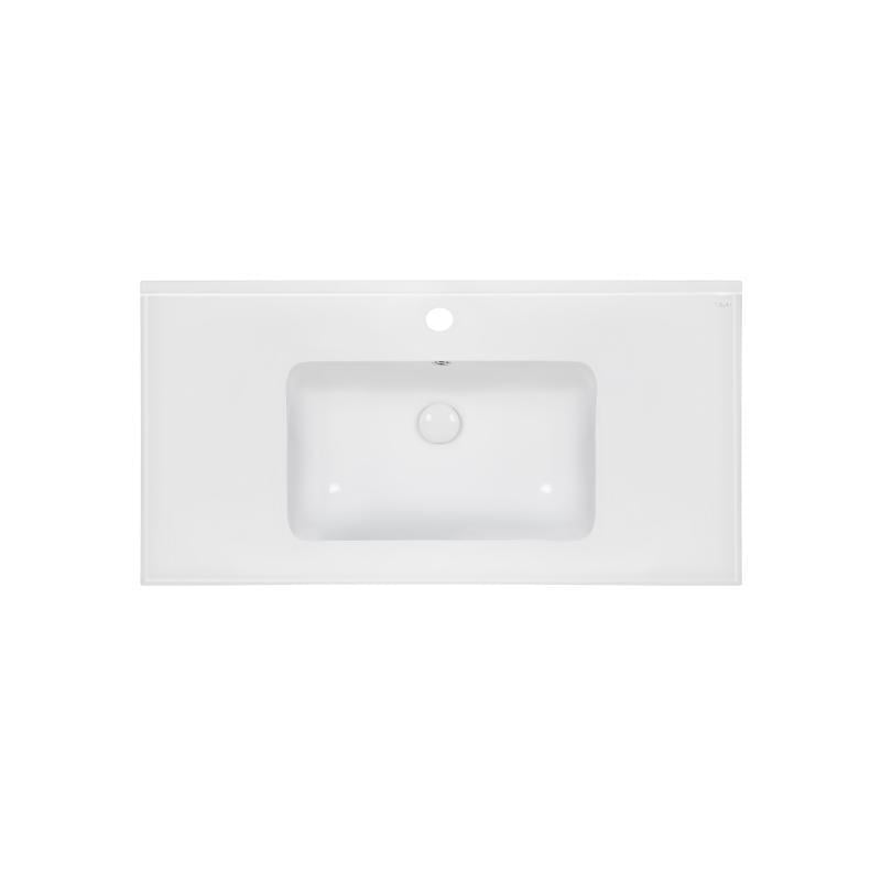 Раковина Q-tap ​​Albatross E49 1000х490х200 мм з донним клапаном White (QT01119100E49W)