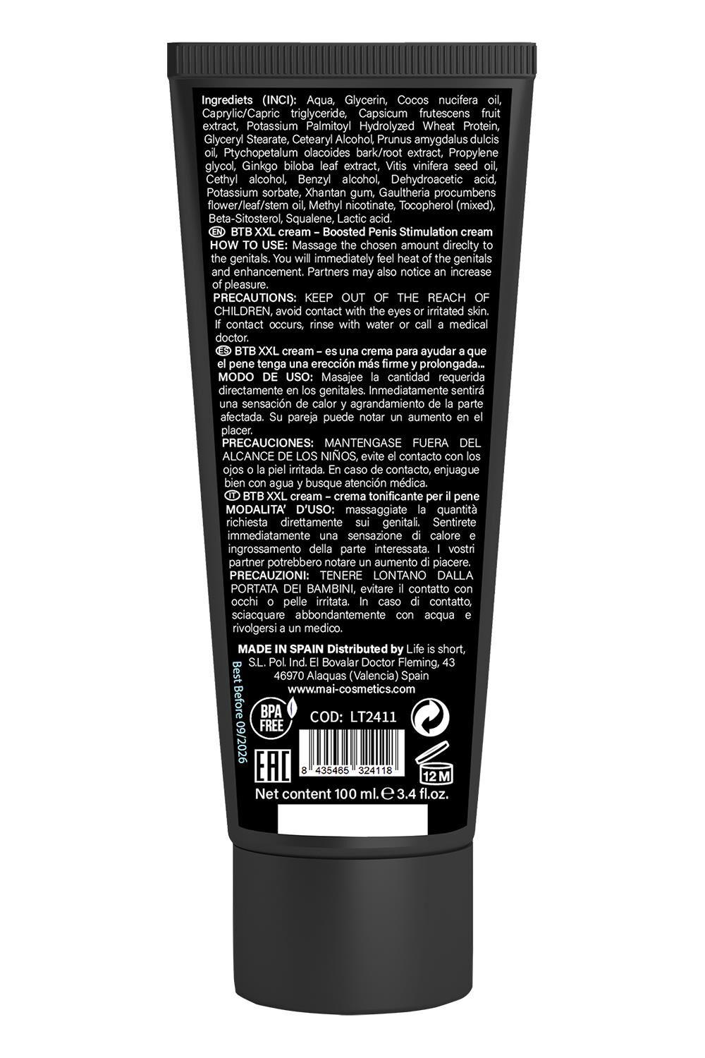 Крем для ерекції BTB XXL CREAM 100 мл (SO7526) - фото 3