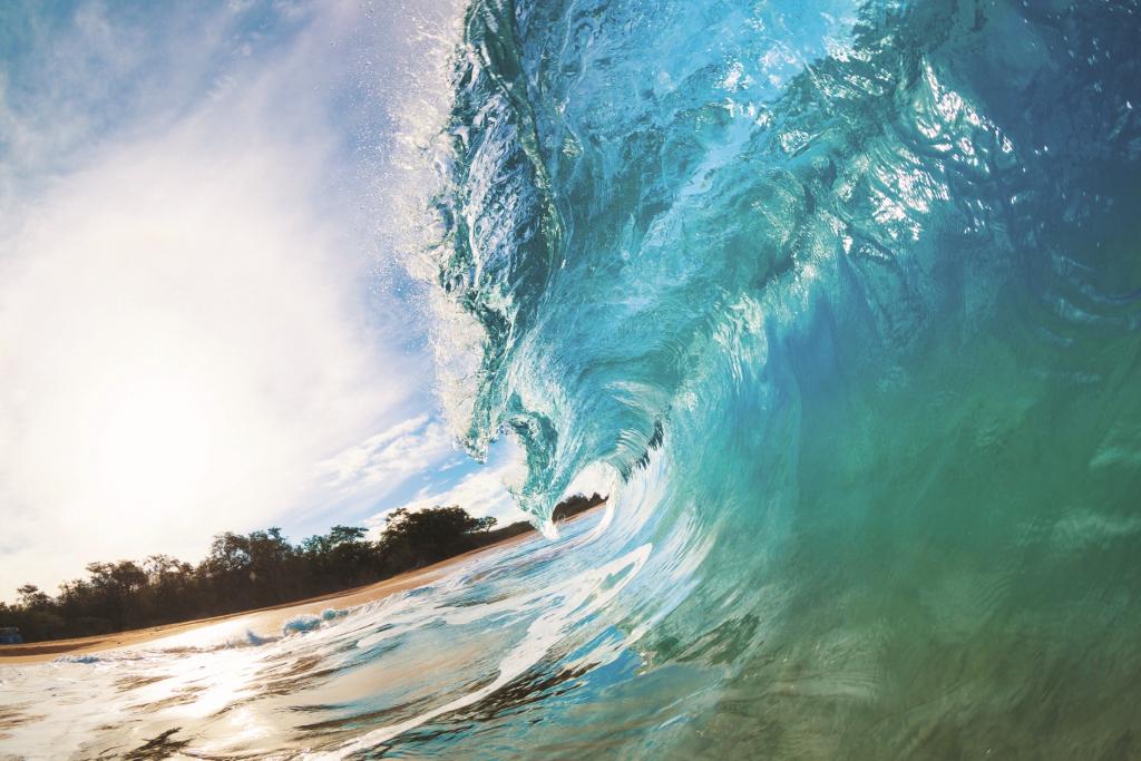 Фотообои флизелиновые 3D Море 375х250 см DIMEX Огромная волна (MS-5-0213)