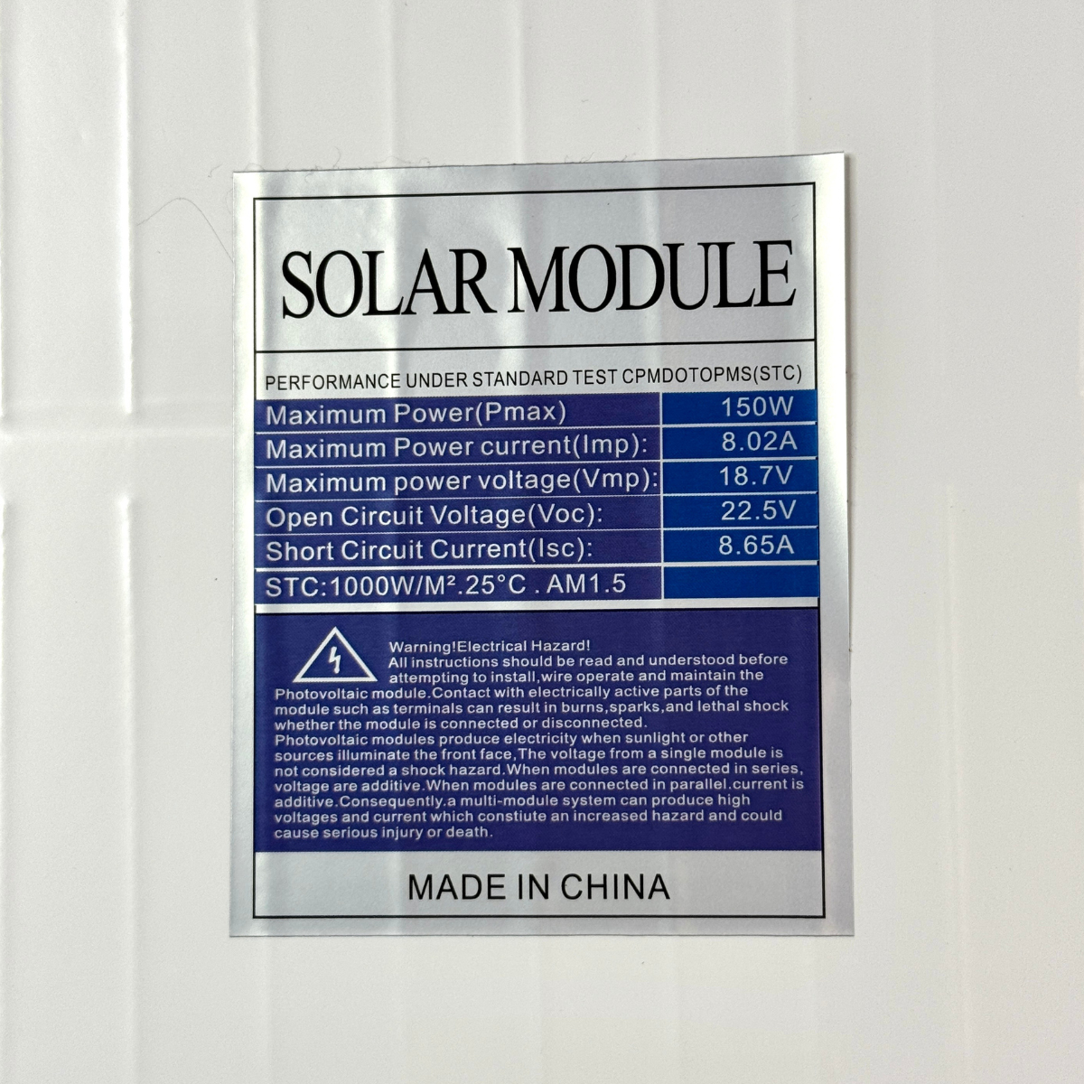 Сонячна панель монокристалічна Solar Panel портативна 150 Вт (HI-150W) - фото 5