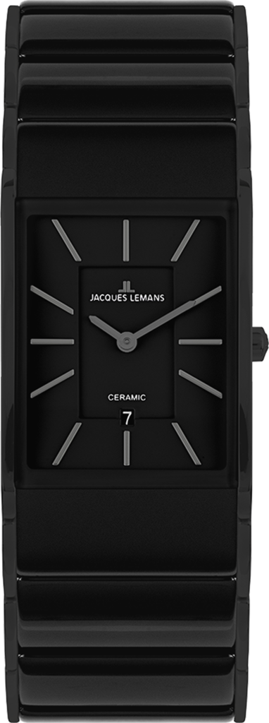 Наручные часы женские Jacques Lemans Dublin 1-1939C со стальным корпусом/сапфировым стеклом WR 50 м и черным циферблатом Наручные часы женские Jacques Lemans Dublin 1-1939C со стальным корпусом/сапфировым стеклом WR 50 м и черным циферблатом