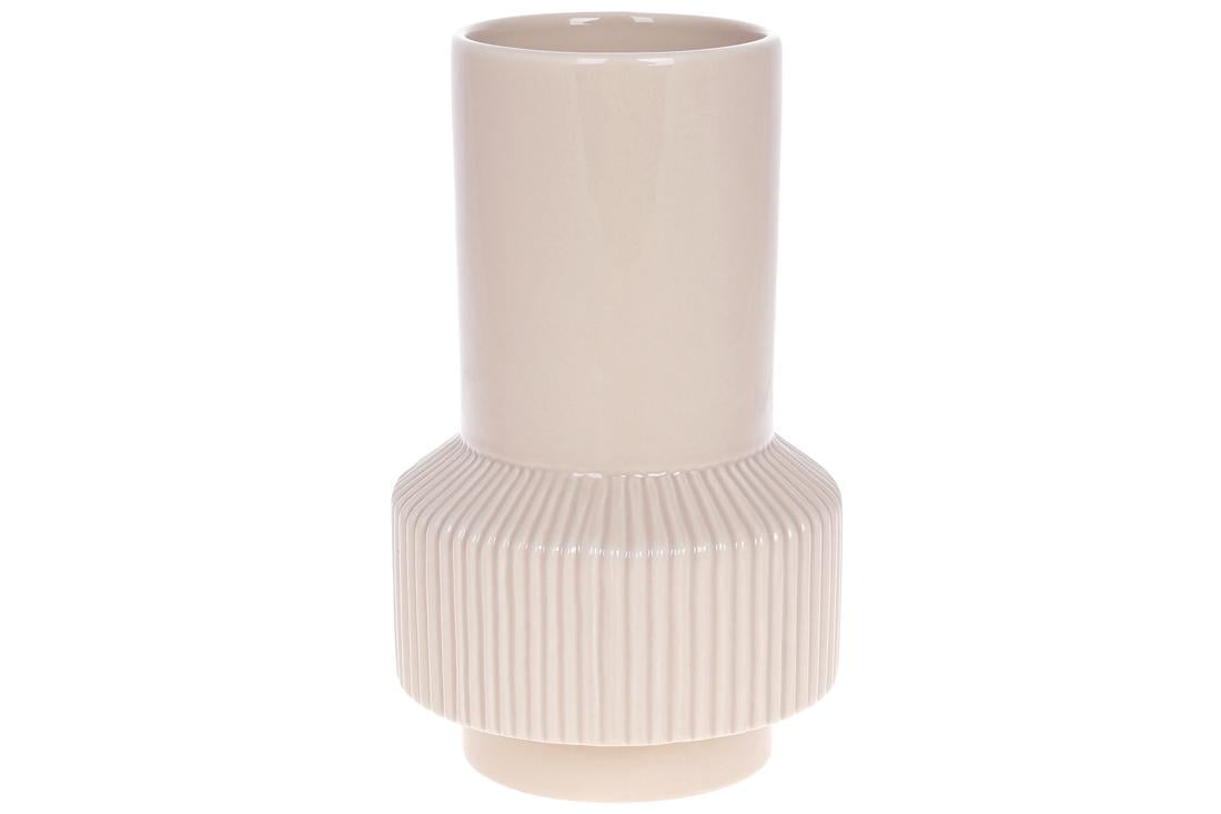 Ваза керамічна BonaDi 22 см Бежевий (733-493) Ваза керамічна BonaDi 22 см Бежевий (733-493)