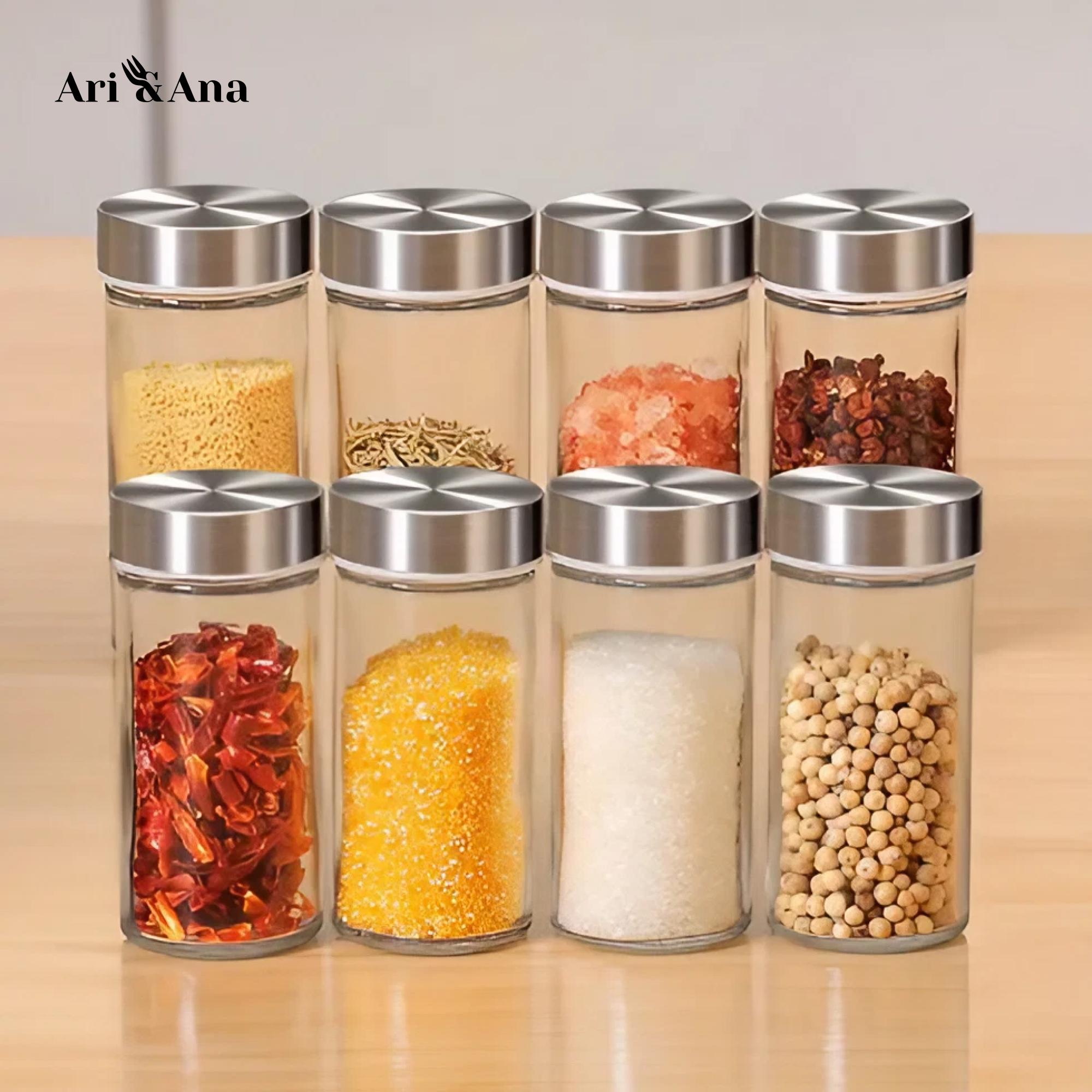 Набір баночок Ari/Ana для спецій на круглій обертовій підставці 16 скляних ємностей - фото 6 Набір баночок Ari/Ana для спецій на круглій обертовій підставці 16 скляних ємностей - фото 6