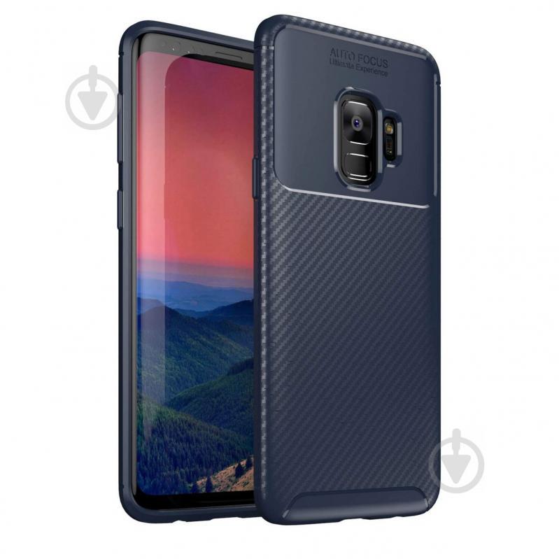 Чехол Carbon Case Samsung G960 Galaxy S9 Синий (hub_VEDq53715)