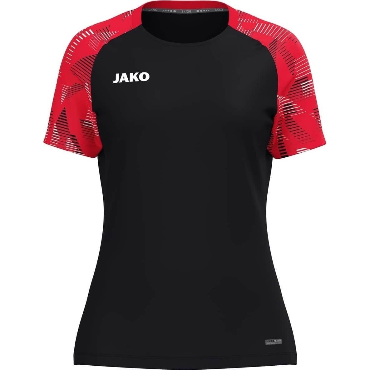 Футболка женская Jako SONIC 6126D-812 ML Черно-красный (61556-50)