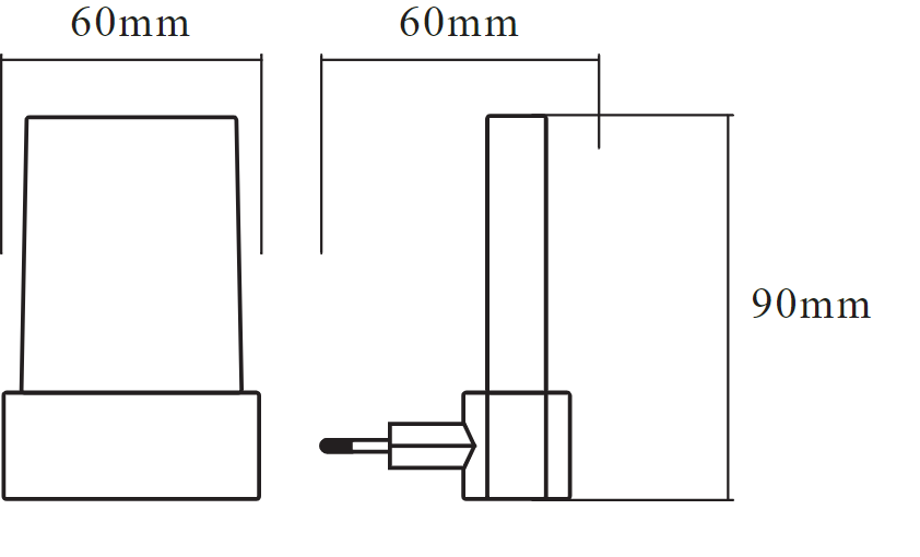 Ночник розеточный Osram RGB 0,28W/lm 2700-6000K 60x90x60 мм IP20 (4058075266841) - фото 2