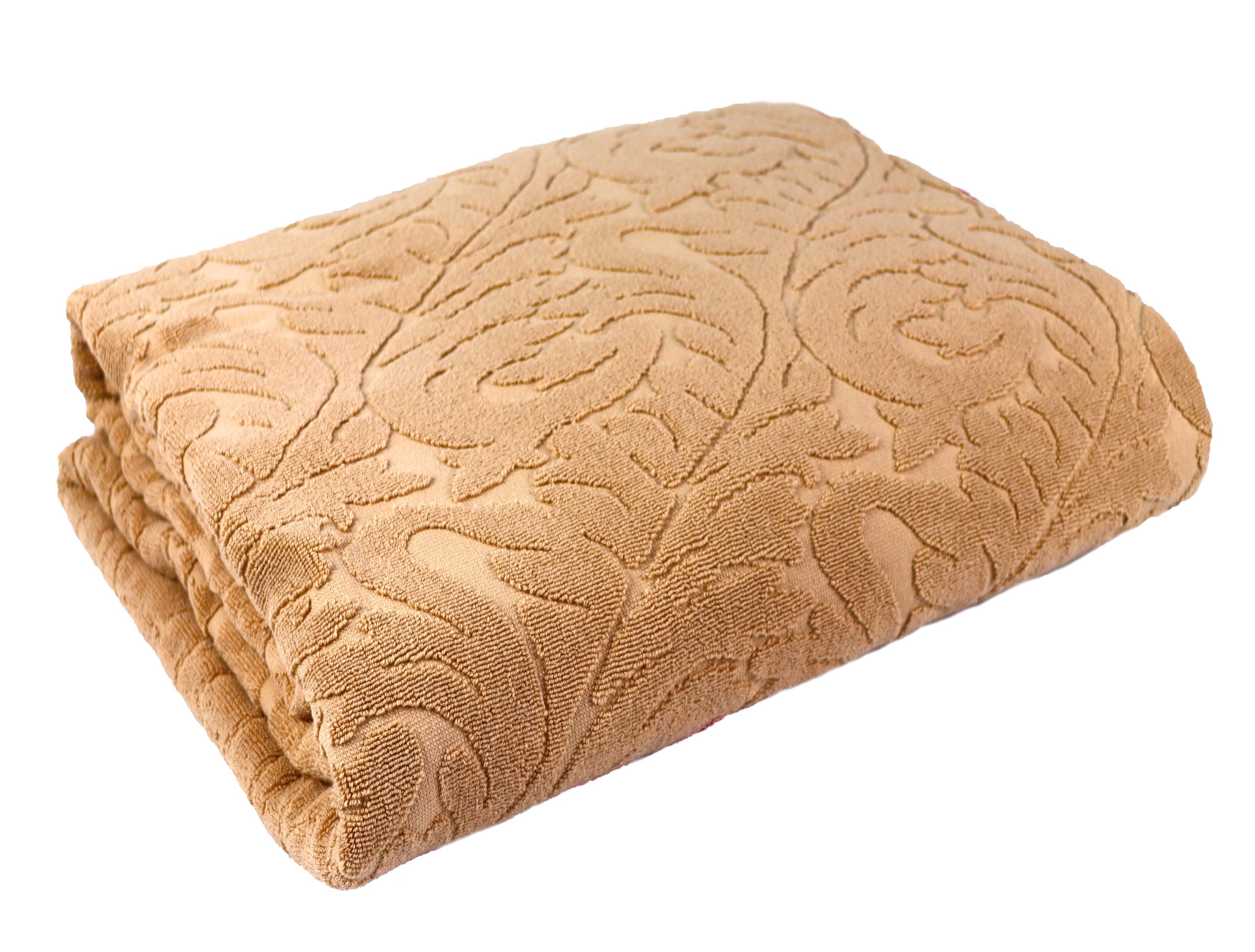 Покрывало-простыня махровая Hobby Sultan 200х220 см 440 г/м2 Бежевый (8698499335226)