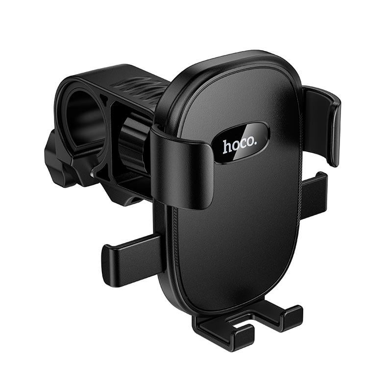 Тримач для смартфонів Hoco Knight H85 із затискачем на кермо велосипеда/мотоцикла/дитячої коляски Чорний (28155016)