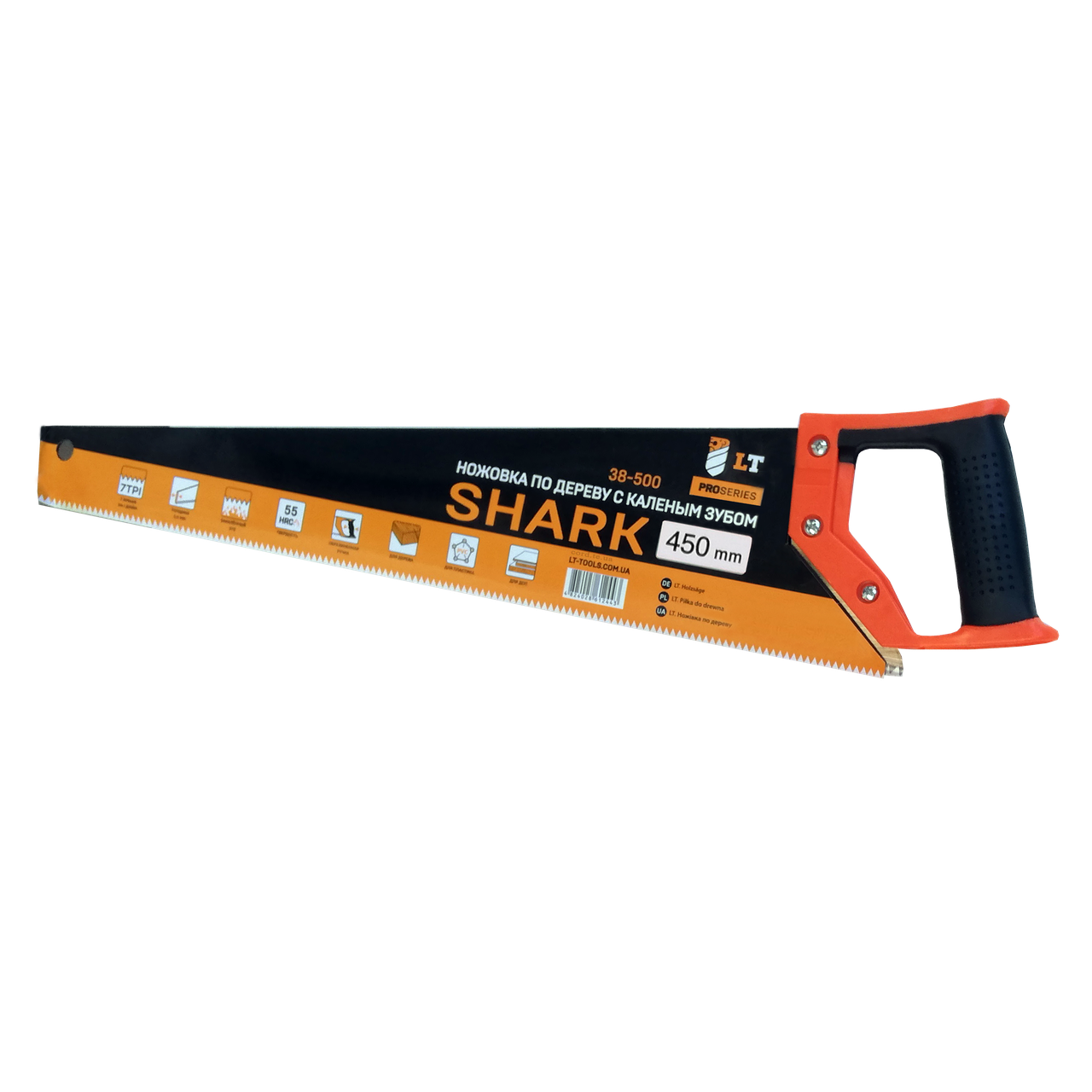 Ножовка по дереву LT-tools Shark 7 TPI 450 мм (49918)