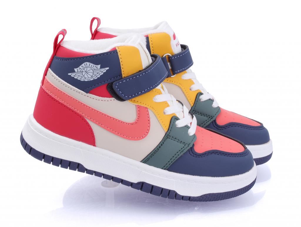 Осенние ботинки для мальчиков 037 р. 30 Сине-оранжевый