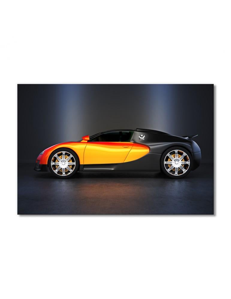 Картина модульная Супер авто желто-черная 1 модуль 40х60 см