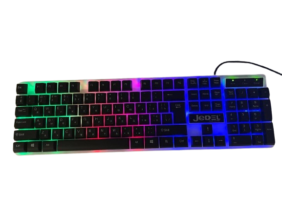 Клавіатура провідна USB з підсвічуванням Jedel K500 RGB