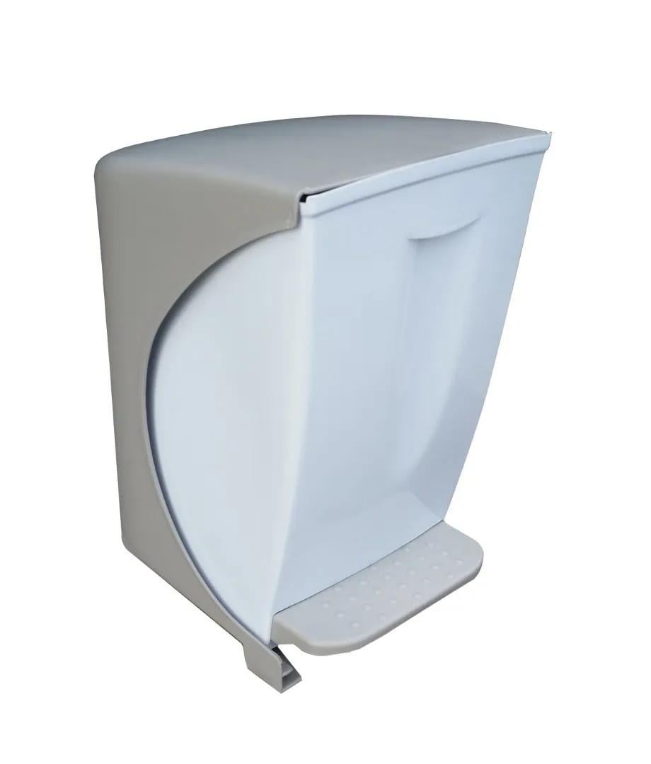 Контейнер для мусора Bauletto 19x25x30,6 см 6,5 л Бело-бежевый (4007) - фото 1