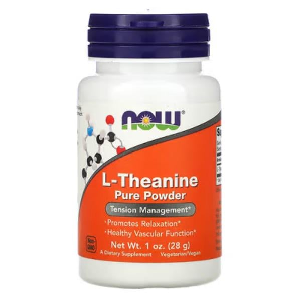 Амінокислота L-теанін NOW L-THEANINE POWDER 1 OZ 28 г Амінокислота L-теанін NOW L-THEANINE POWDER 1 OZ 28 г