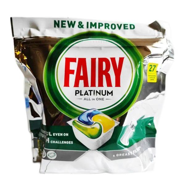 Таблетки для посудомийної машини Fairy Platinum Лимон 27 шт. (8006540726853)