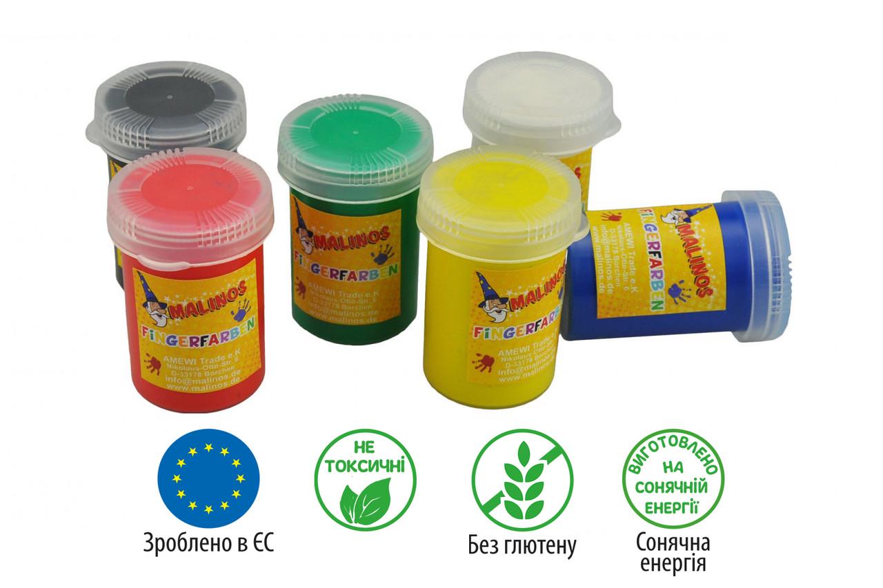 Фарби безглютенові пальчикові Malinos Fingerfarben 6 кольорів (300012) - фото 9 Фарби безглютенові пальчикові Malinos Fingerfarben 6 кольорів (300012) - фото 9