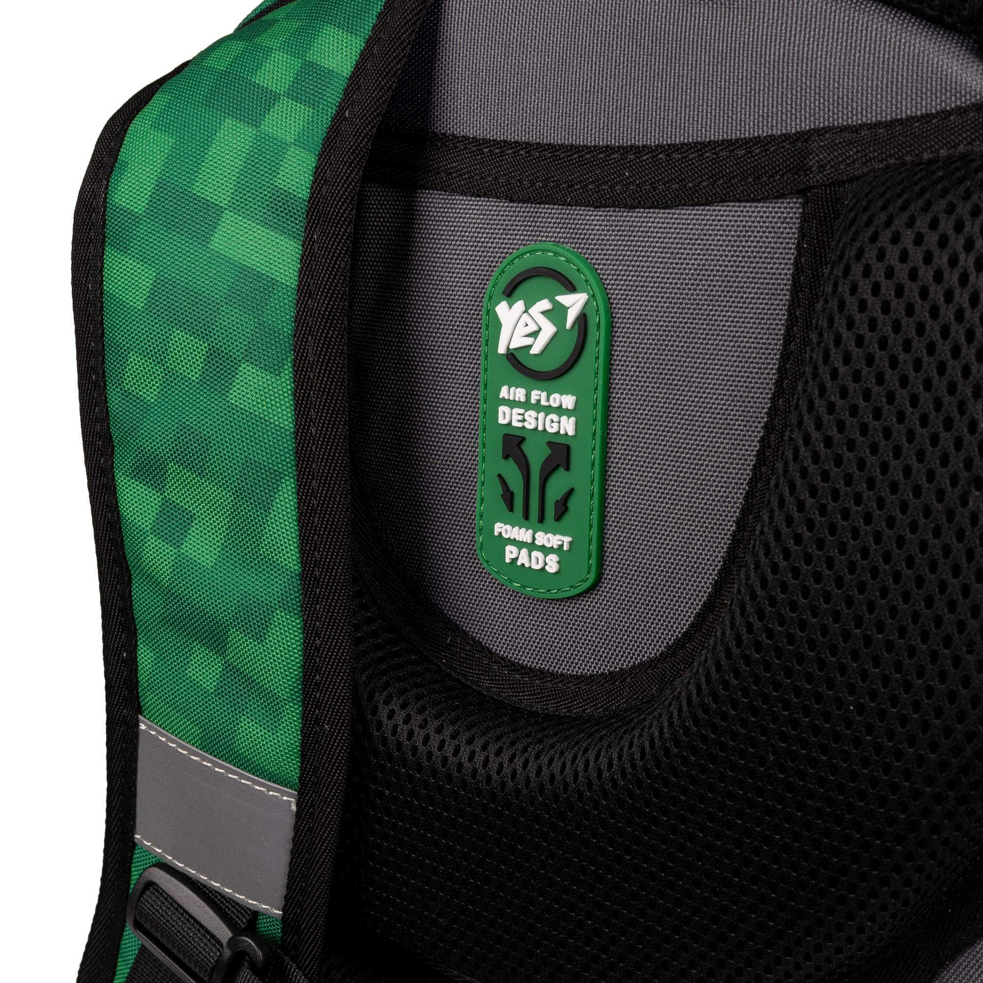 Школьный рюкзак полукаркасный YES Minecraft S-91 (559751) - фото 6