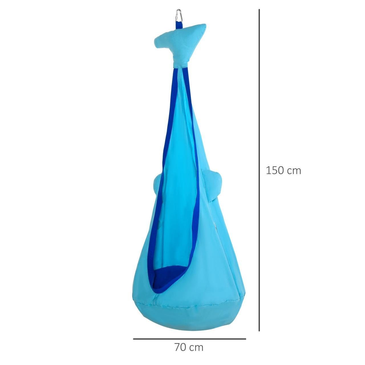 Крісло підвісне дитяче WCG Кит Синій (CS07_tren_NM) - фото 2