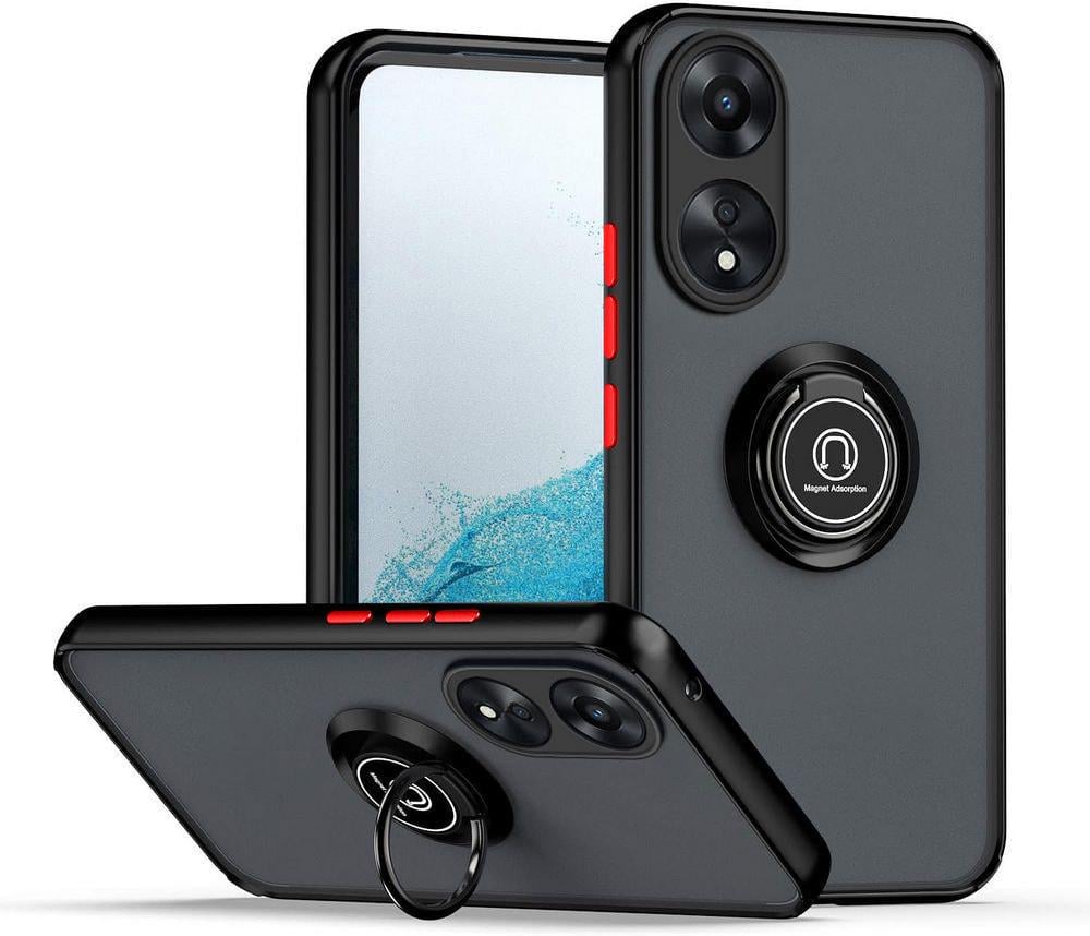 Защитный чехол MatteLuxe OPPO A78 (с кольцом) Black (34662-2B)