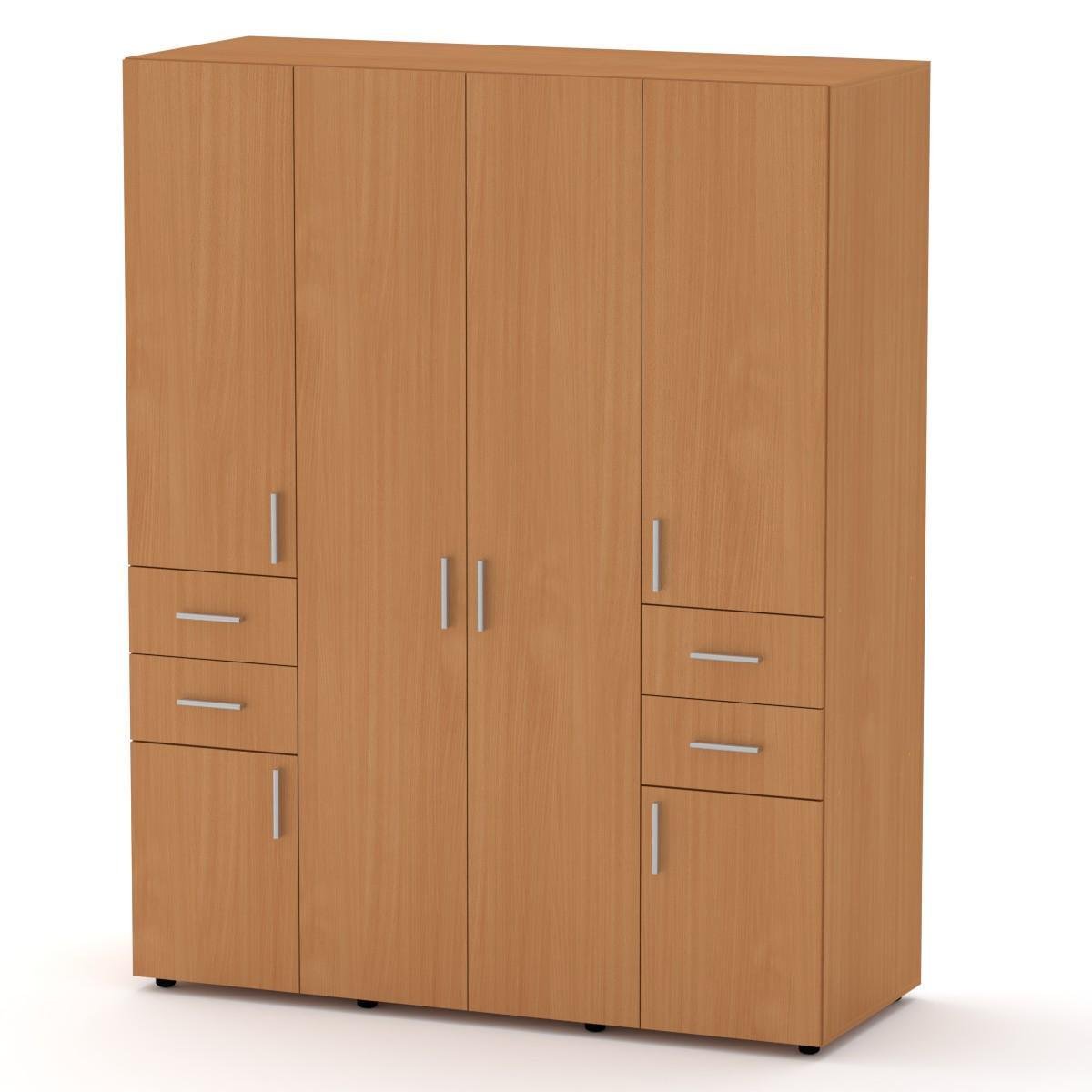 Шафа с дверями и ящиками Компаніт Шафа-20 Бук