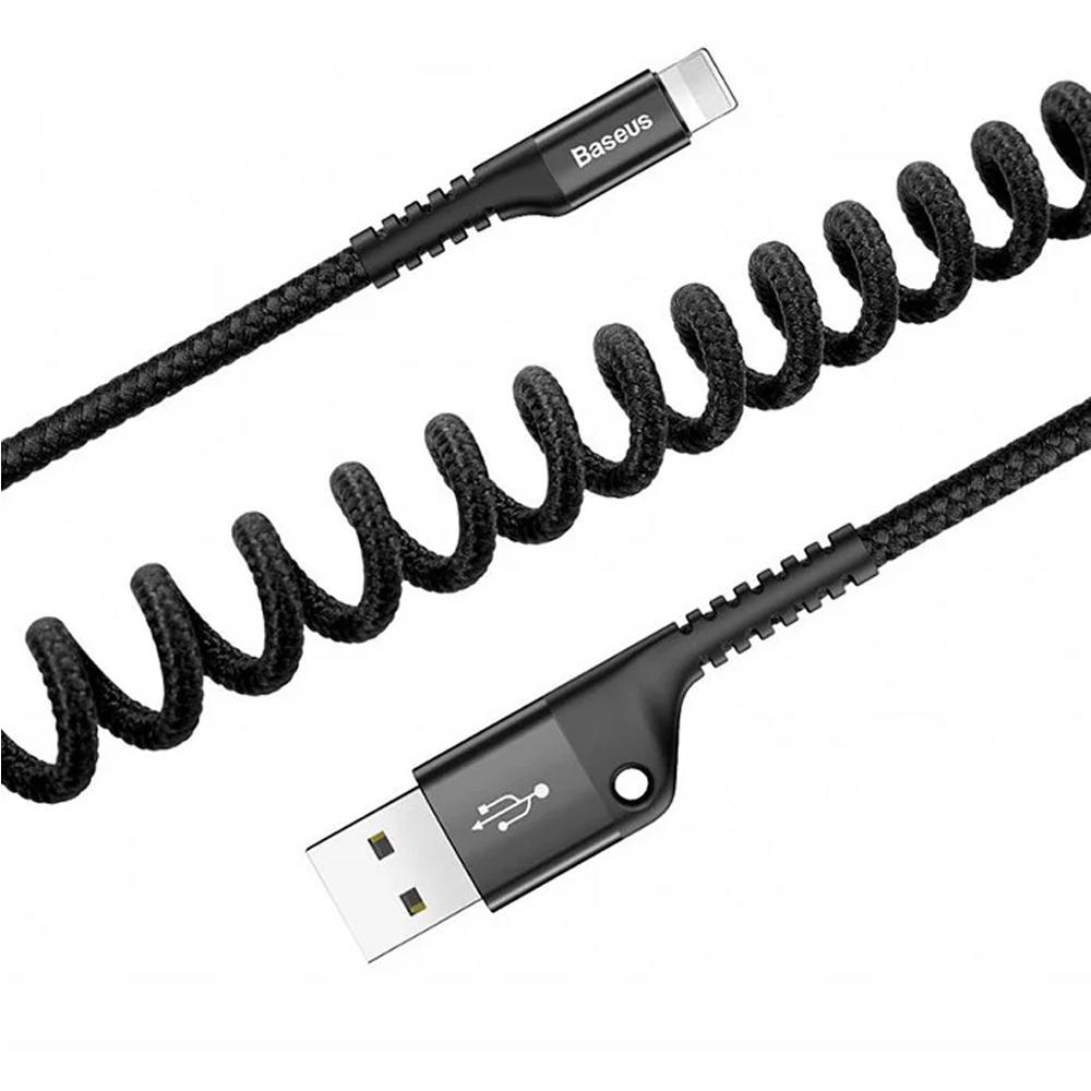 Кабель Baseus Fish eye Spring Data Cable USB For Type-C 1 м Black