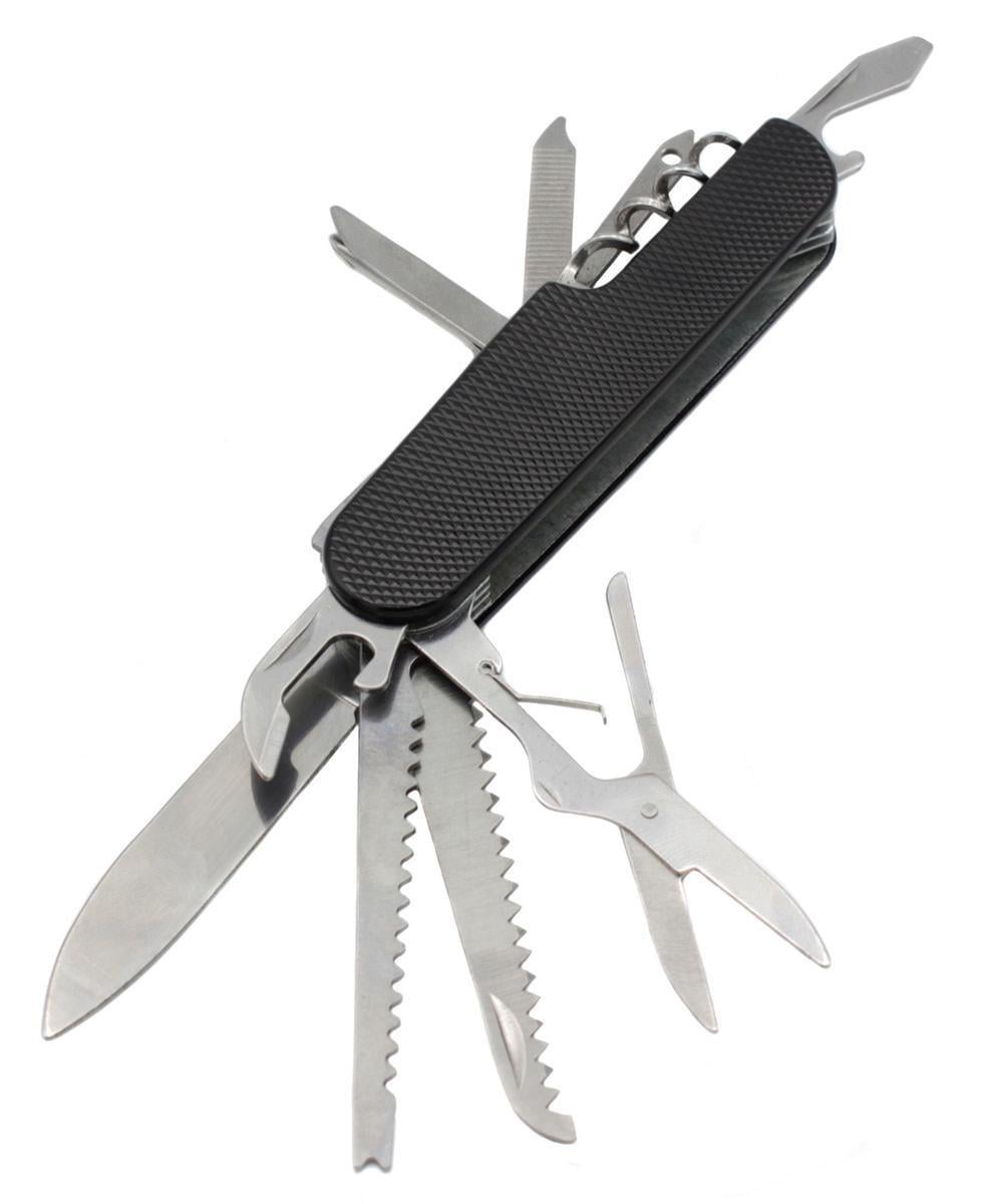 Мультитул швейцарский 11в1 Черный (Mult776)