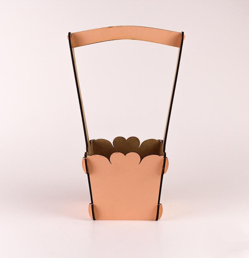 Корзина маленька Персиковий (1316)