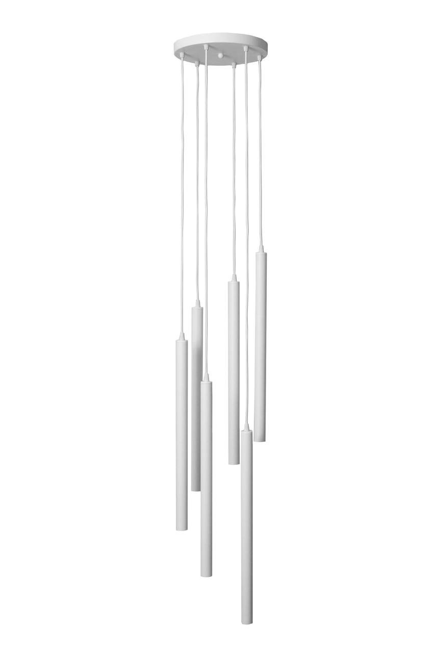 Подвесной светильник MSK ELECTRIC Beatrice на круглой основе под шесть ламп G9 Белый (NL 3045-6R WH)