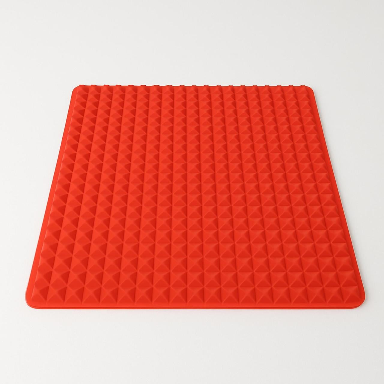 Килимок термостійкий для запікання з шипами силіконовий 39,5x27,5 см Червоний (2672856507)