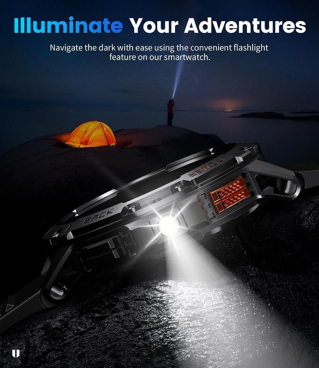 Смарт-часы мужские MEVADEN с фонариком - фото 2 Смарт-часы мужские MEVADEN с фонариком - фото 2